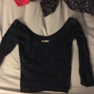 Hollister blue crop top with Lacey